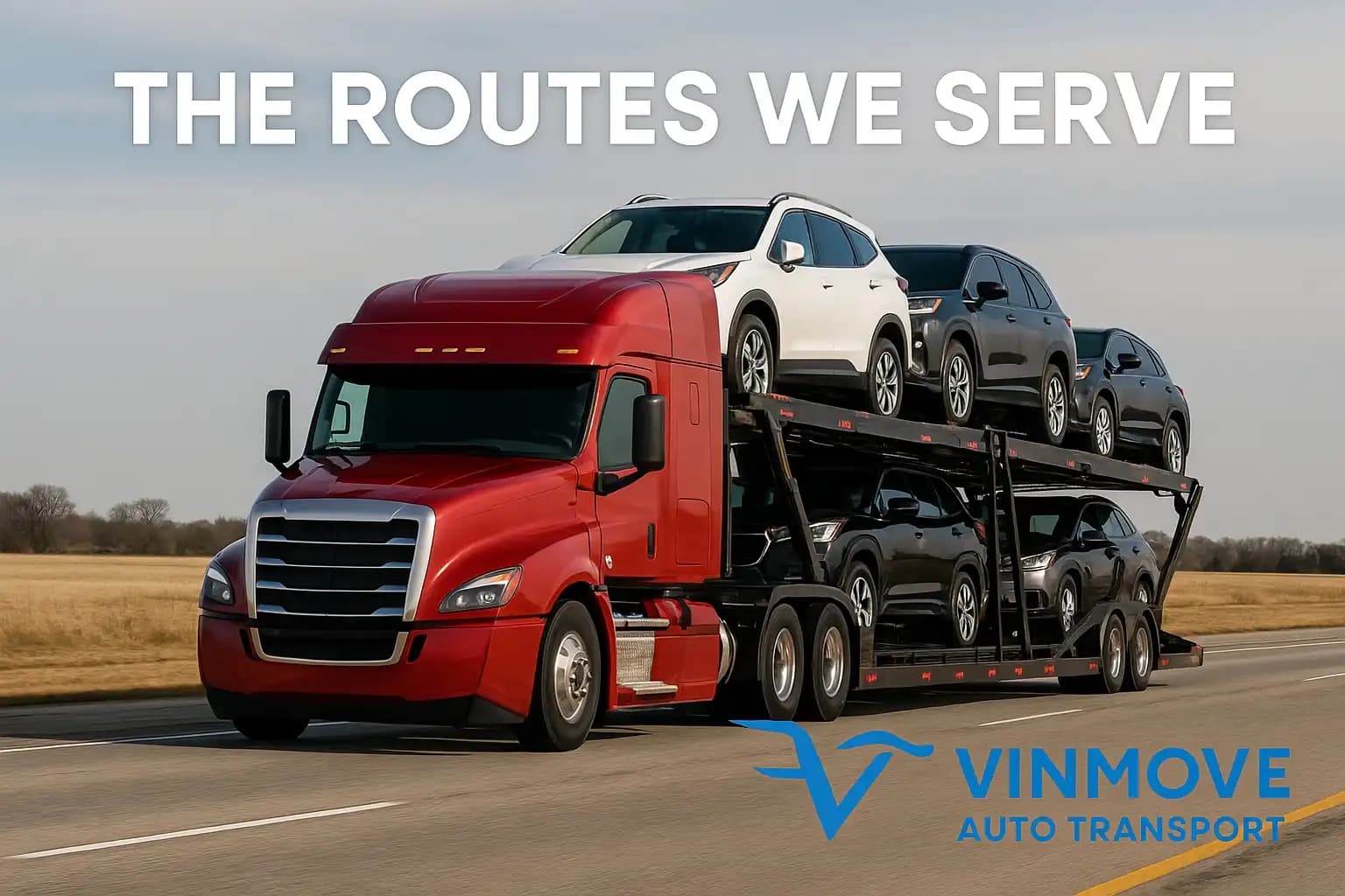 🚗 Vinmove Auto Transport – The Routes We Serve