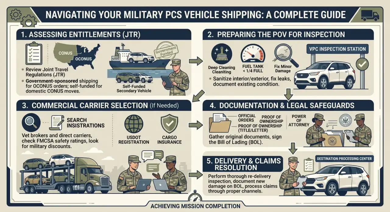 Military PCS Car Shipping Guide